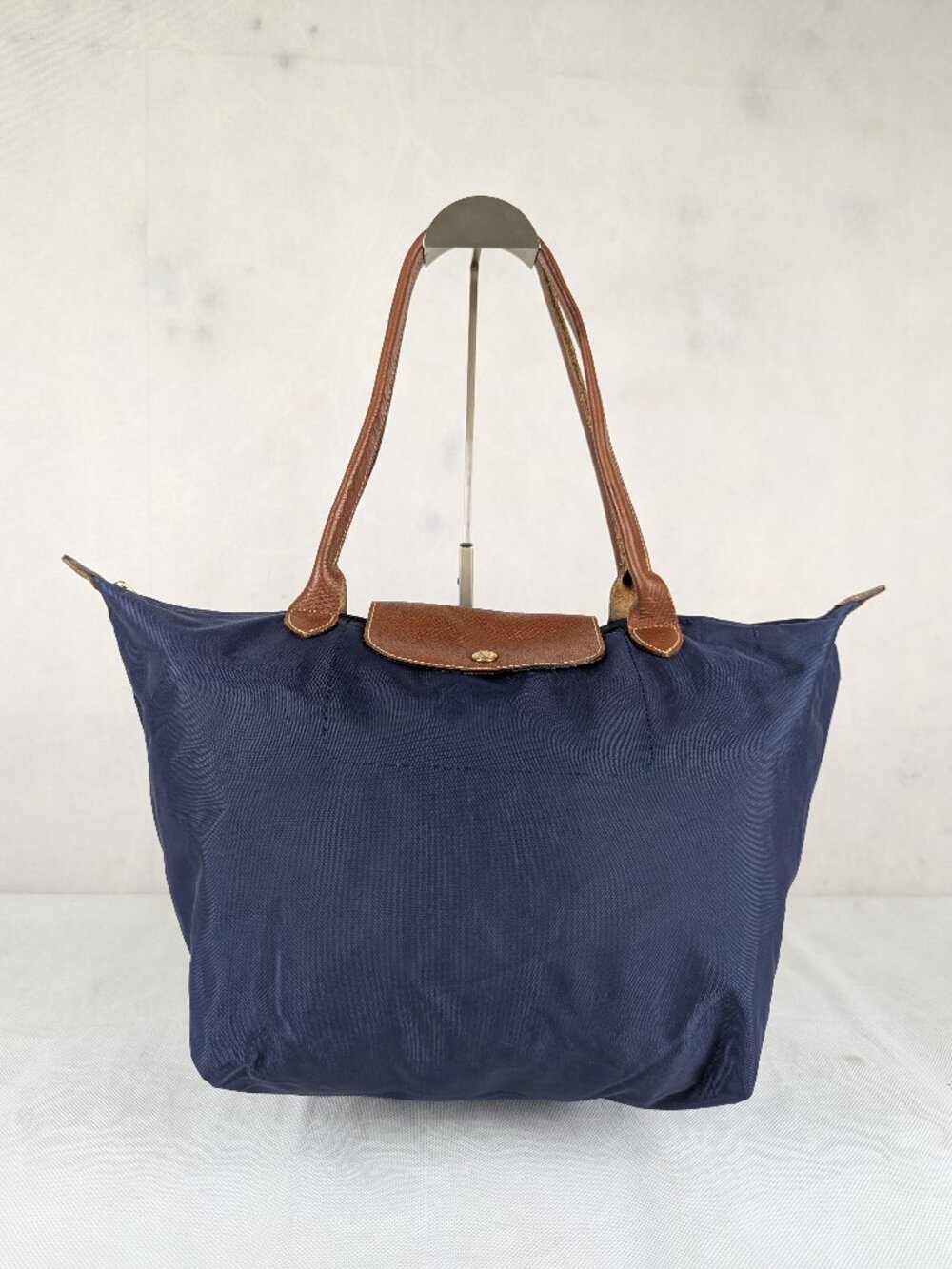 Longchamp Nylon Le Pliage Blue Tote Bag | Pre-Owned Authentic Everyday Carry